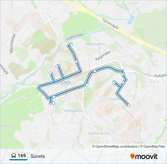 169 Bus Line Map