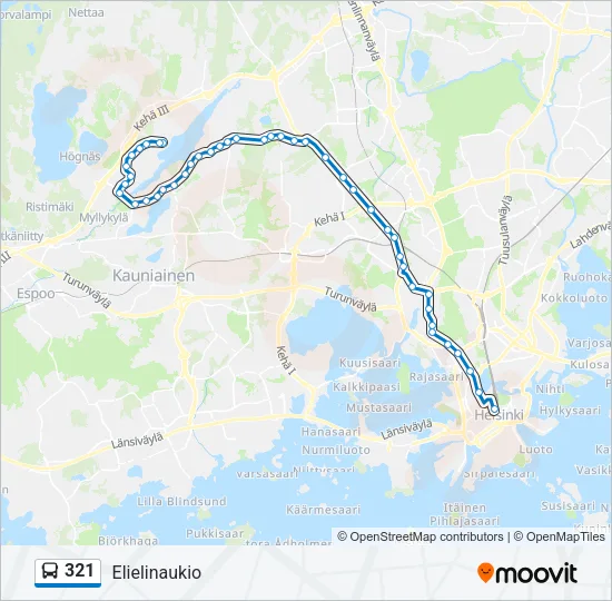 321 Bus Line Map
