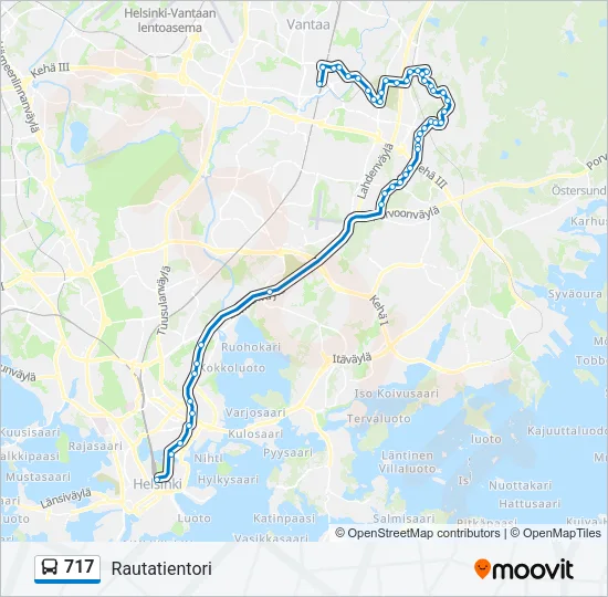 717 Bus Line Map