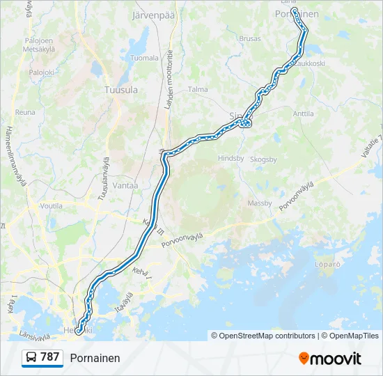 787 Bus Line Map