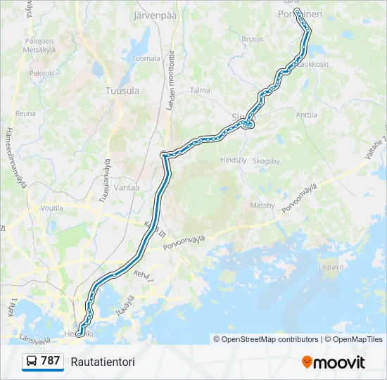 787 Bus Line Map