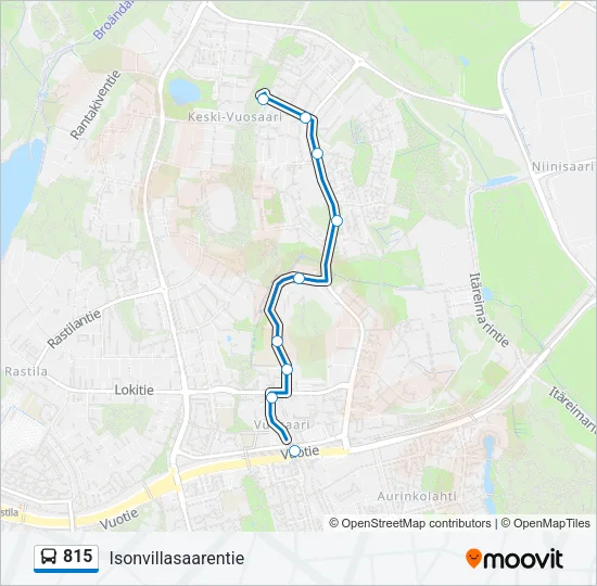 815 Bus Line Map
