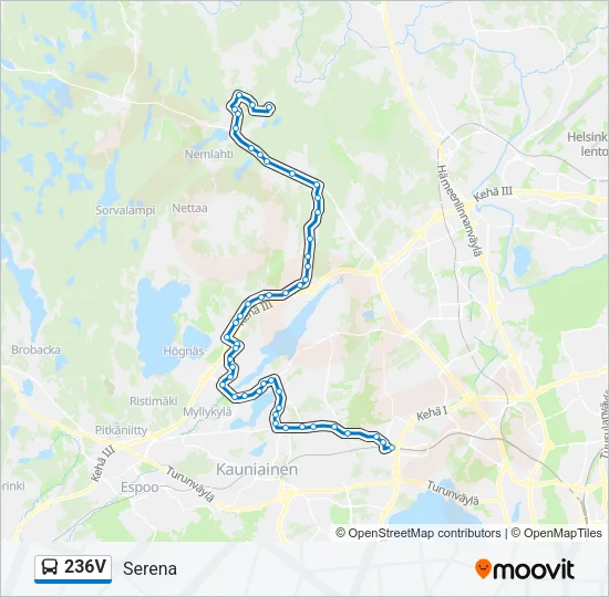 236V Bus Line Map
