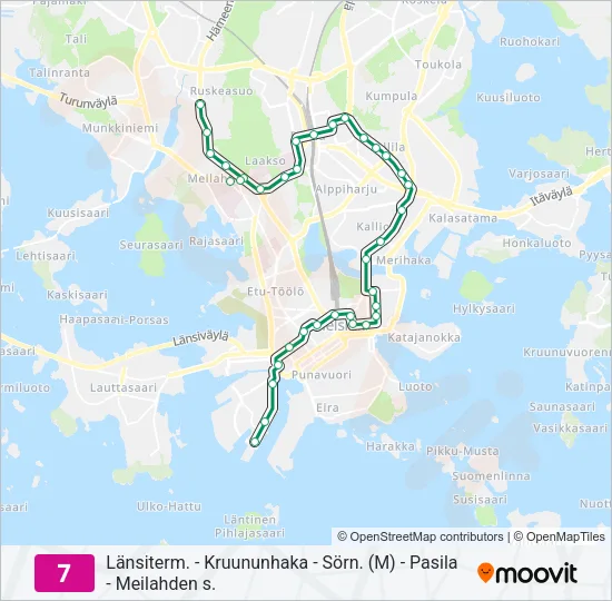7 Tram Line Map