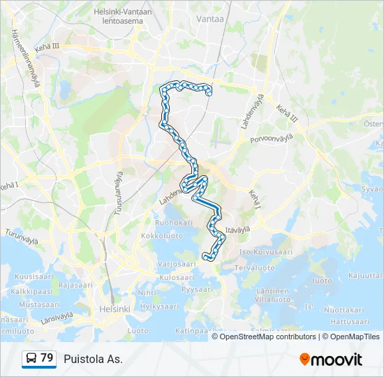 79 Bus Line Map