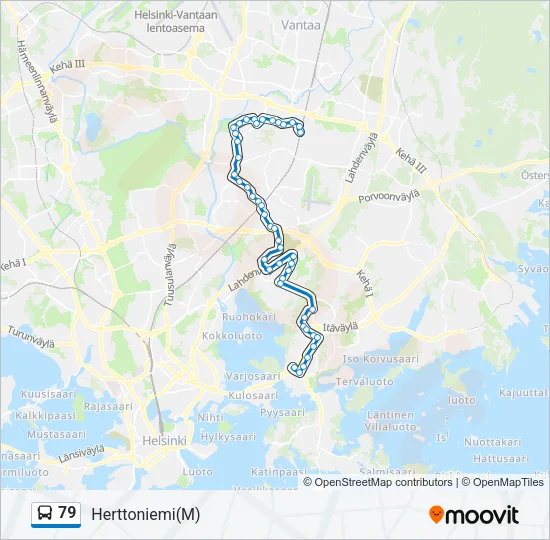 79 Bus Line Map