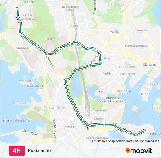 4H Tram Line Map
