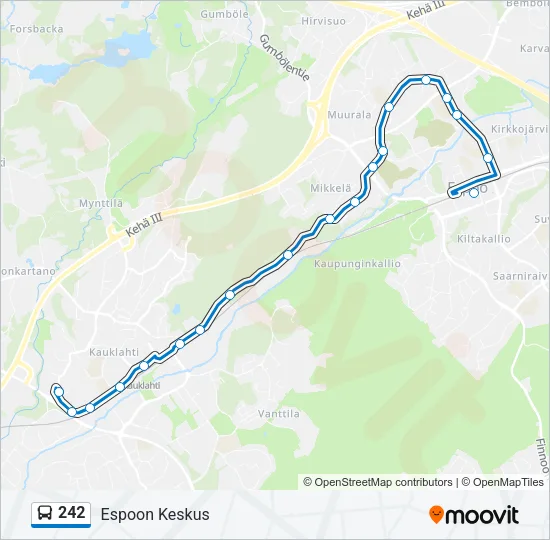 242 Bus Line Map