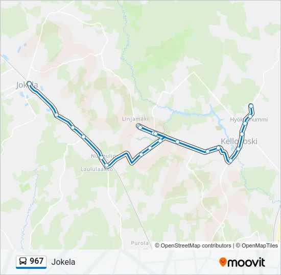 967 Bus Line Map