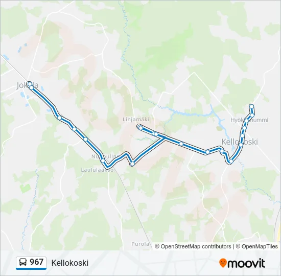 967 Bus Line Map