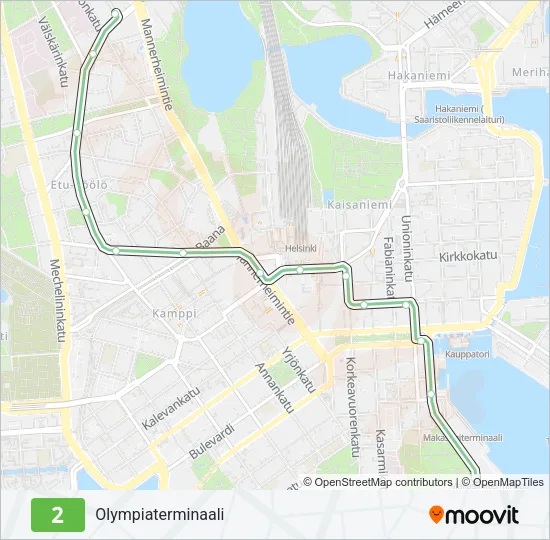 2 Tram Line Map