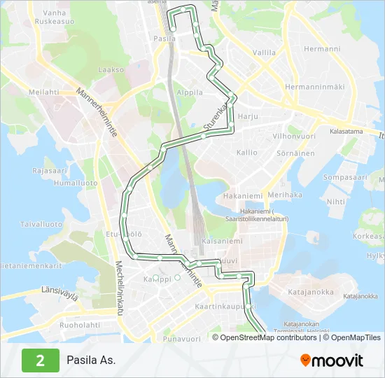 2 Tram Line Map