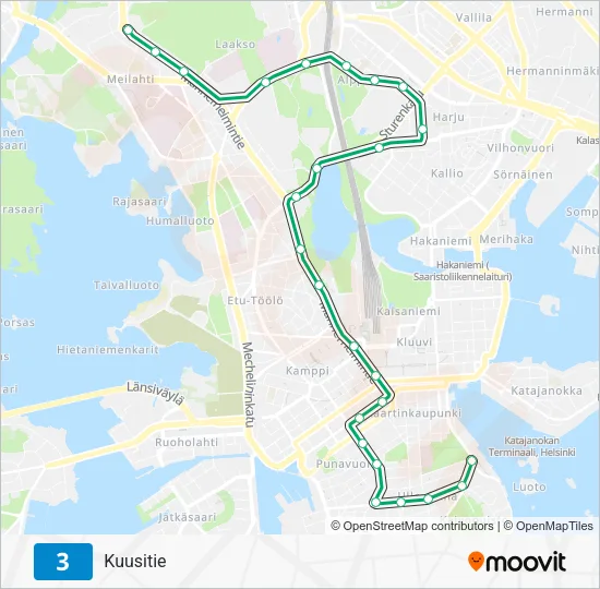 3 Tram Line Map