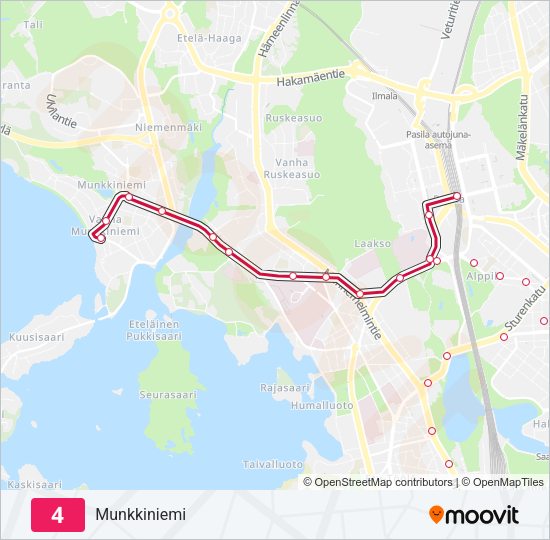 4 Tram Line Map