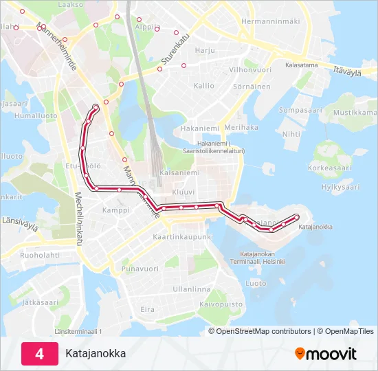 4 Tram Line Map