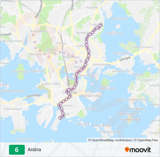 6 Tram Line Map