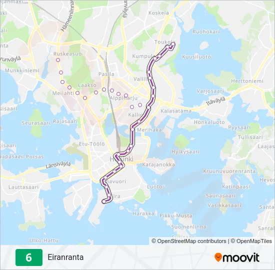 6 Tram Line Map