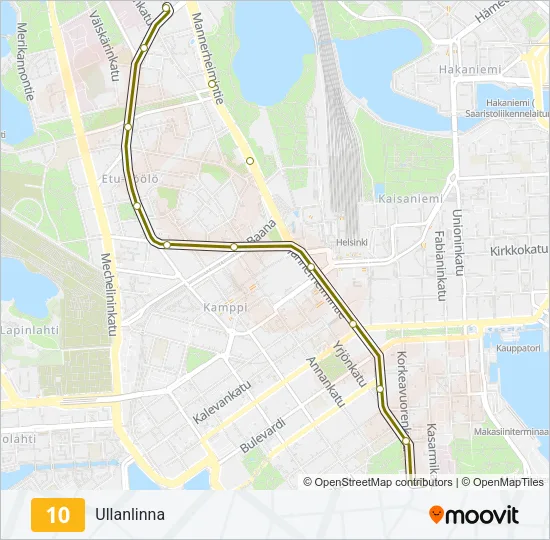 10 Tram Line Map