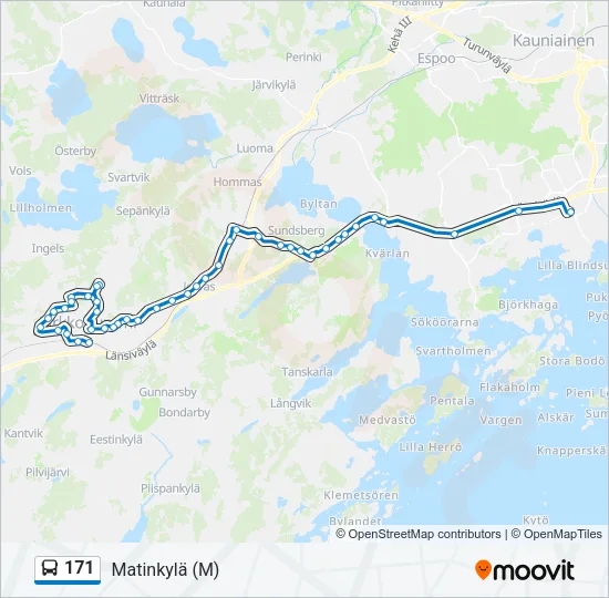171 Bus Line Map
