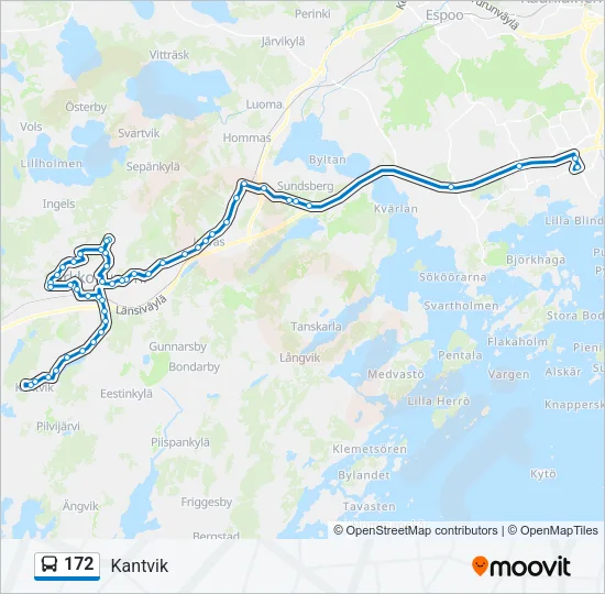 172 Bus Line Map