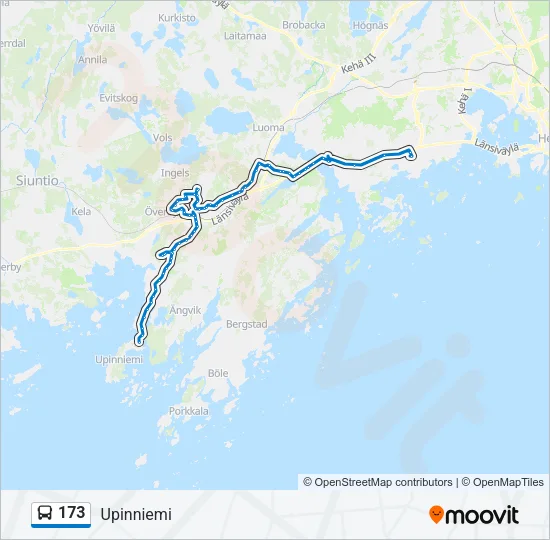173 Bus Line Map