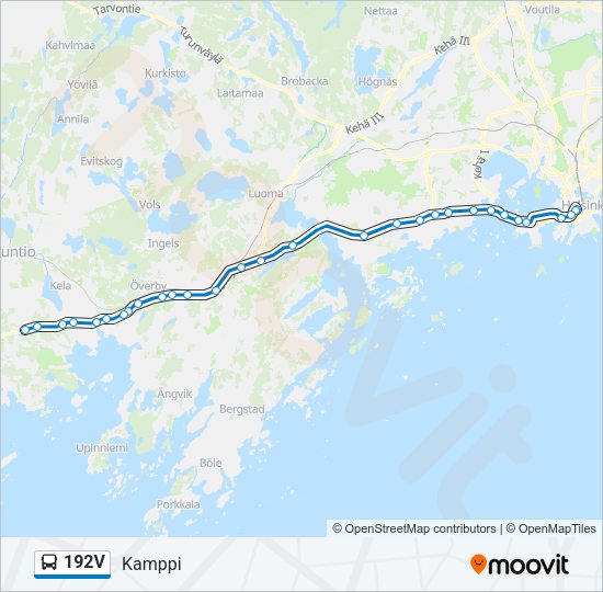 192V Bus Line Map