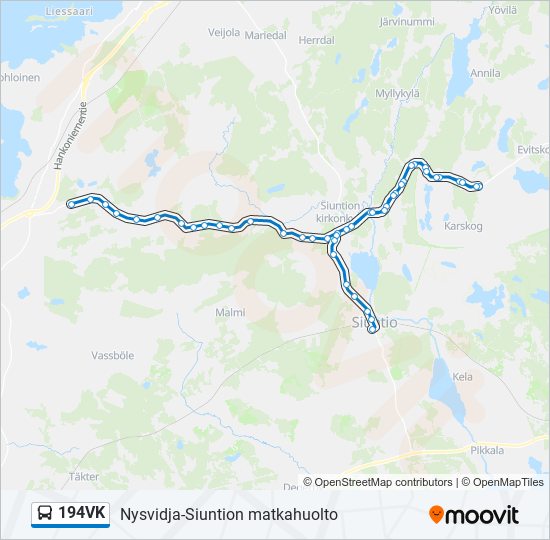 194VK bus Line Map