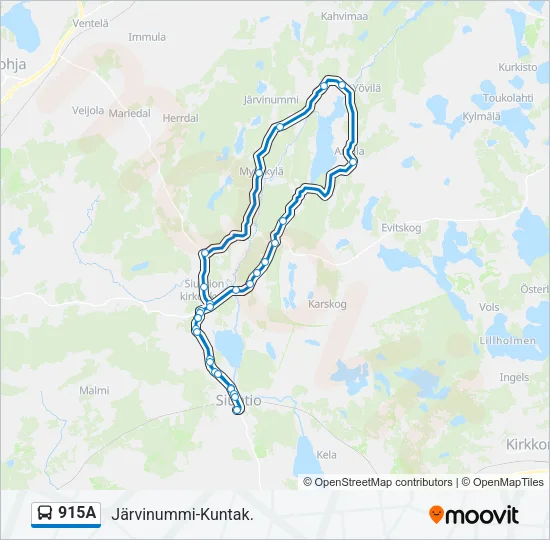 915A Bus Line Map