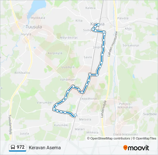 972 Bus Line Map