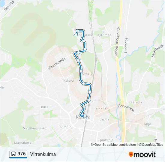 976 Bus Line Map