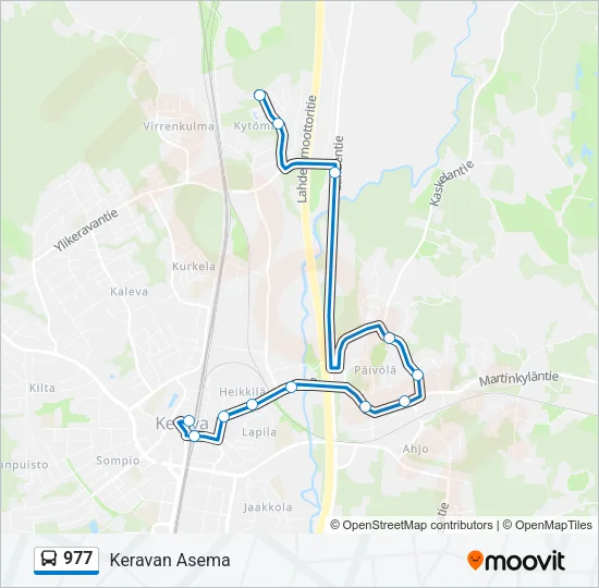 977 Bus Line Map
