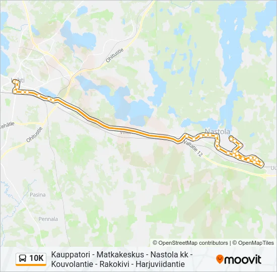 10K Bus Line Map
