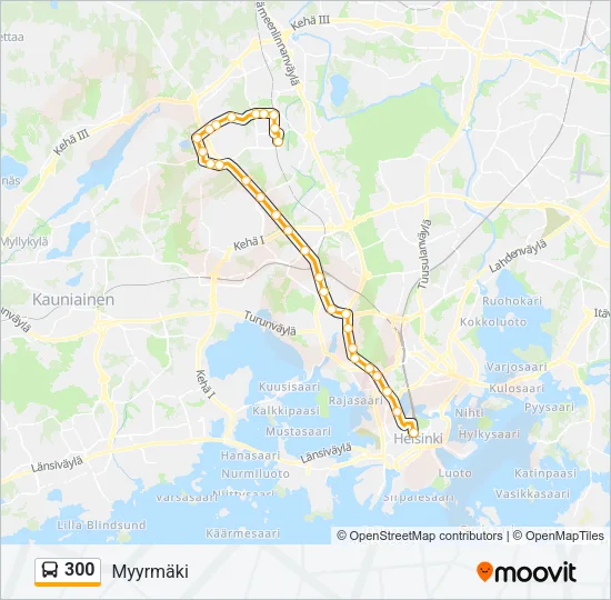 300 Bus Line Map