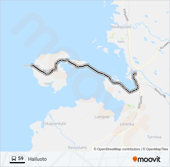 59 bus Line Map