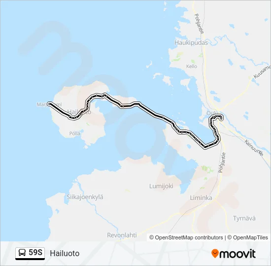 59S Bus Line Map
