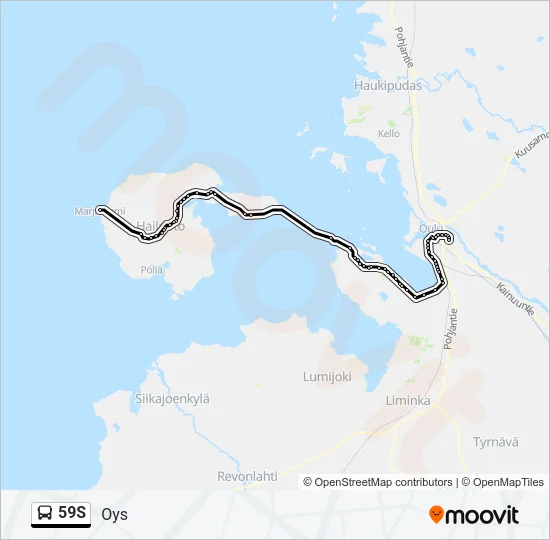 59S Bus Line Map