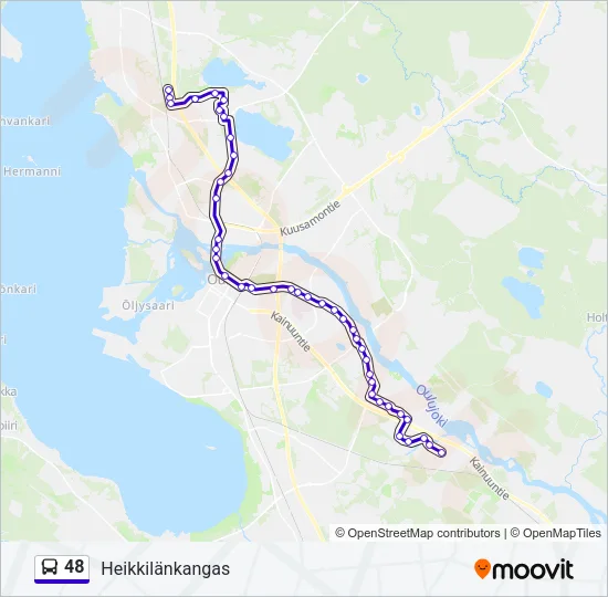 48 Bus Line Map