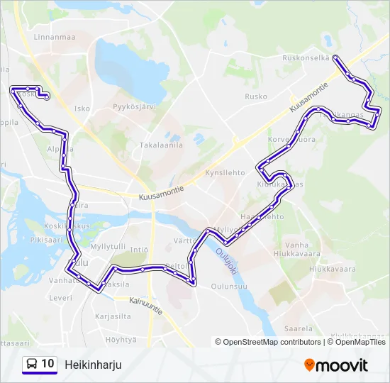 10 Bus Line Map