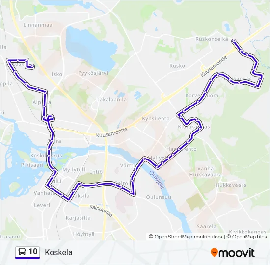 10 Bus Line Map