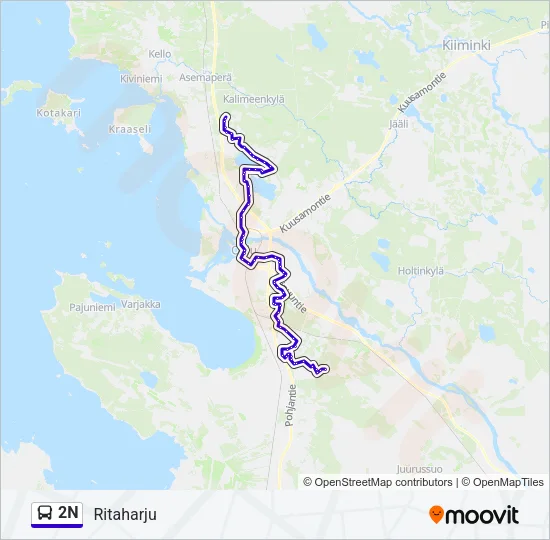2N Bus Line Map