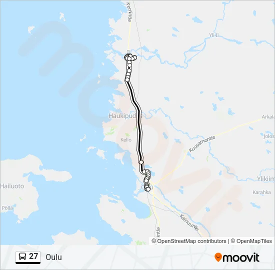 27 Bus Line Map