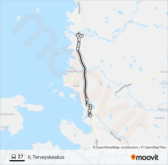 27 Bus Line Map