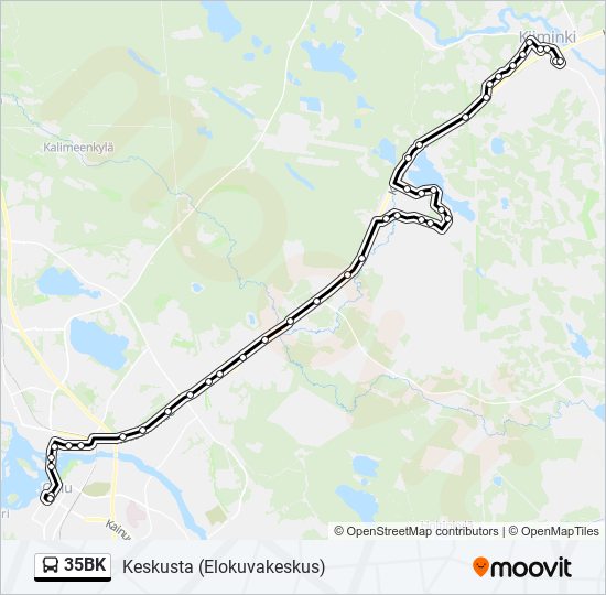 35BK bus Line Map