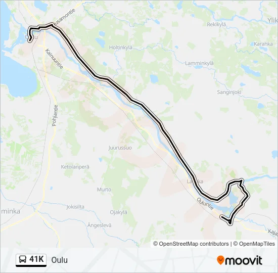 41K Bus Line Map