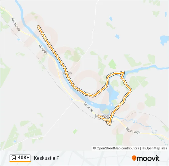 40K+ bussi -linjakartta
