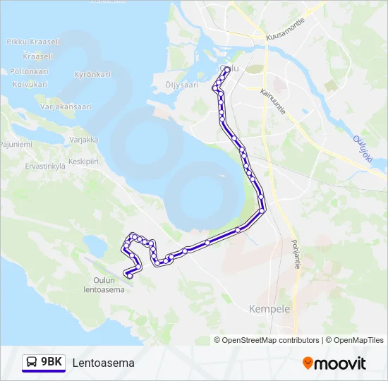 9BK Bus Line Map
