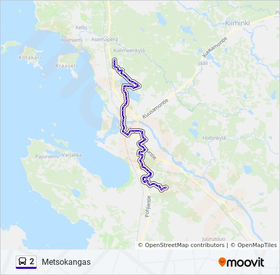 2 bus Line Map