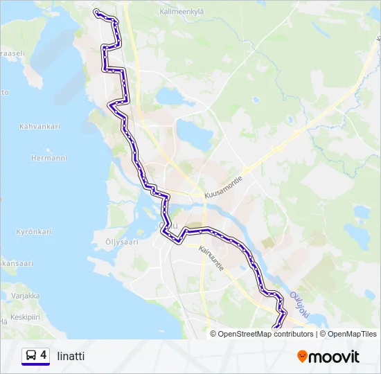 4 Bus Line Map