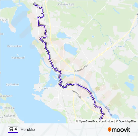4 Bus Line Map