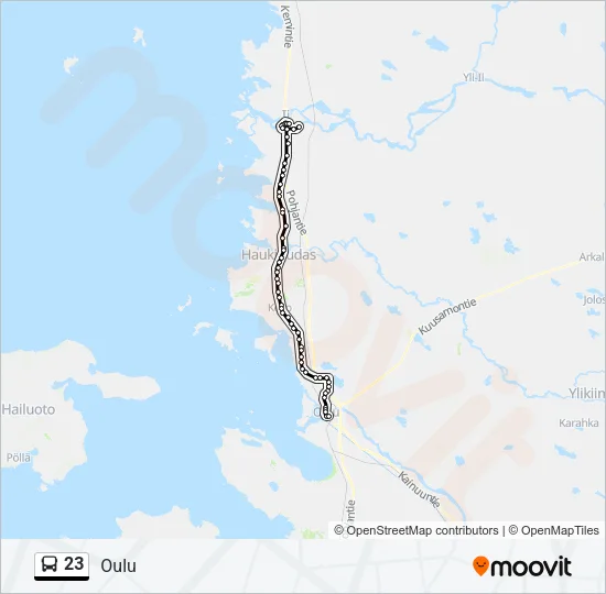 23 Bus Line Map